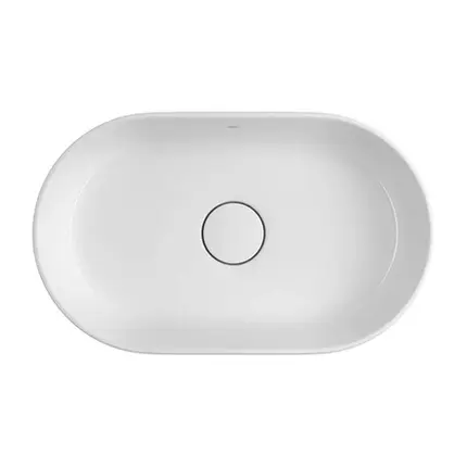 Cuba de Sobrepor Oval 30x50cm Deca Slim Branco L.24050.17