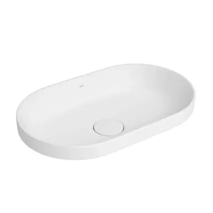 Cuba de Sobrepor Oval 30x50cm Deca Slim Branco L.24050.17