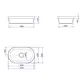 Cuba de Sobrepor Oval 30x50cm Deca Slim Branco L.24050.17