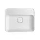 Cuba de Sobrepor com Mesa Retangular 50cm Deca Slim Branco L.23050.M.17