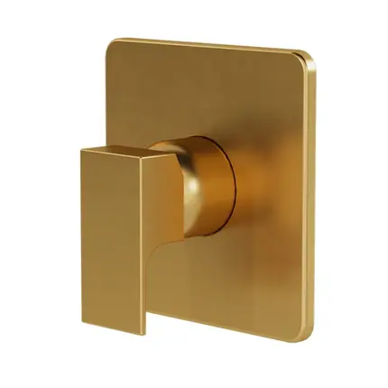 Acabamento Monocomando Base Docol Alta Pressão Fani Retta Dourado Fosco 530 DV330