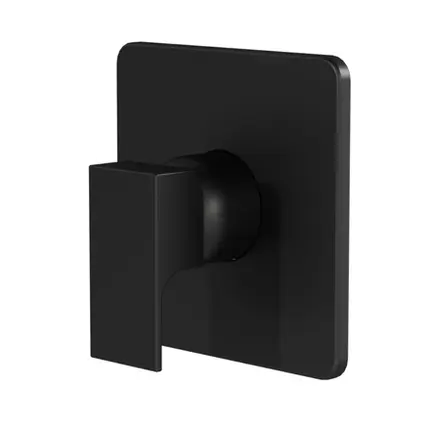 Acabamento Monocomando Base Docol Alta Pressão Fani Retta Preto Fosco 530 BK330