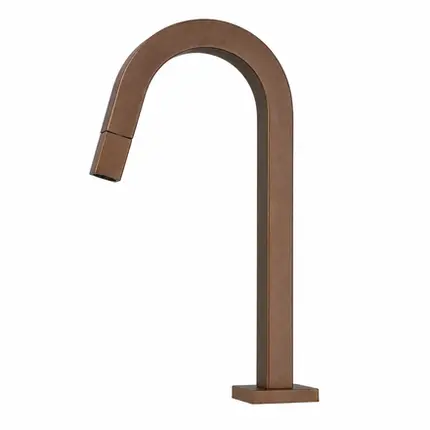 Torneira Tube Bica Baixa Corten Banheiro Mesa Luxo Moderna