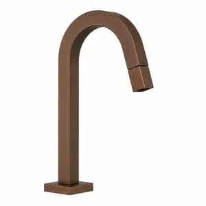 Torneira Tube Bica Baixa Corten Banheiro Mesa Luxo Moderna