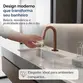 Torneira Tube Bica Baixa Corten Banheiro Mesa Luxo Moderna
