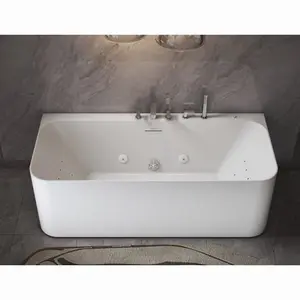 Banheira de Hidromassagem com Misturador Cromado Unique Spa Soul Branco Fosco