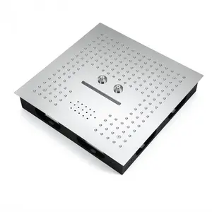 Chuveiro Multifuncional de Teto Embutido U53 Unique Spa em Inox Polido