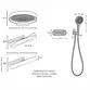 Chuveiro de Parede Unique Spa Sense Shower em Inox Polido