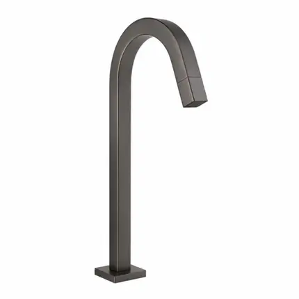 Torneira Banheiro Bica Alta Tube Dark Antracite Mesa Moderna