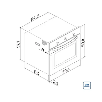 Forno Elétrico de Embutir 7 Funções 73L Cook Tramontina em Aço Inox 94869220