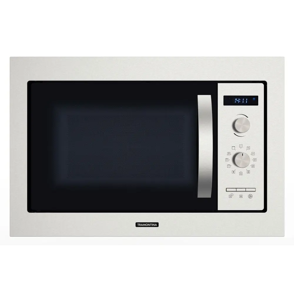 Micro-ondas de Embutir 8 Funções Cook 60 25L Tramontina em Aço Inox Acetinado 220V 94880006