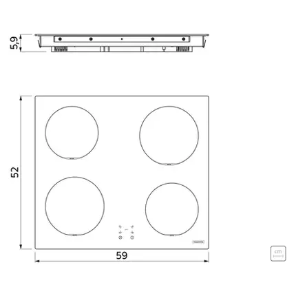 Cooktop por Indução Tramontina Square Basic 4EI 60 94751022