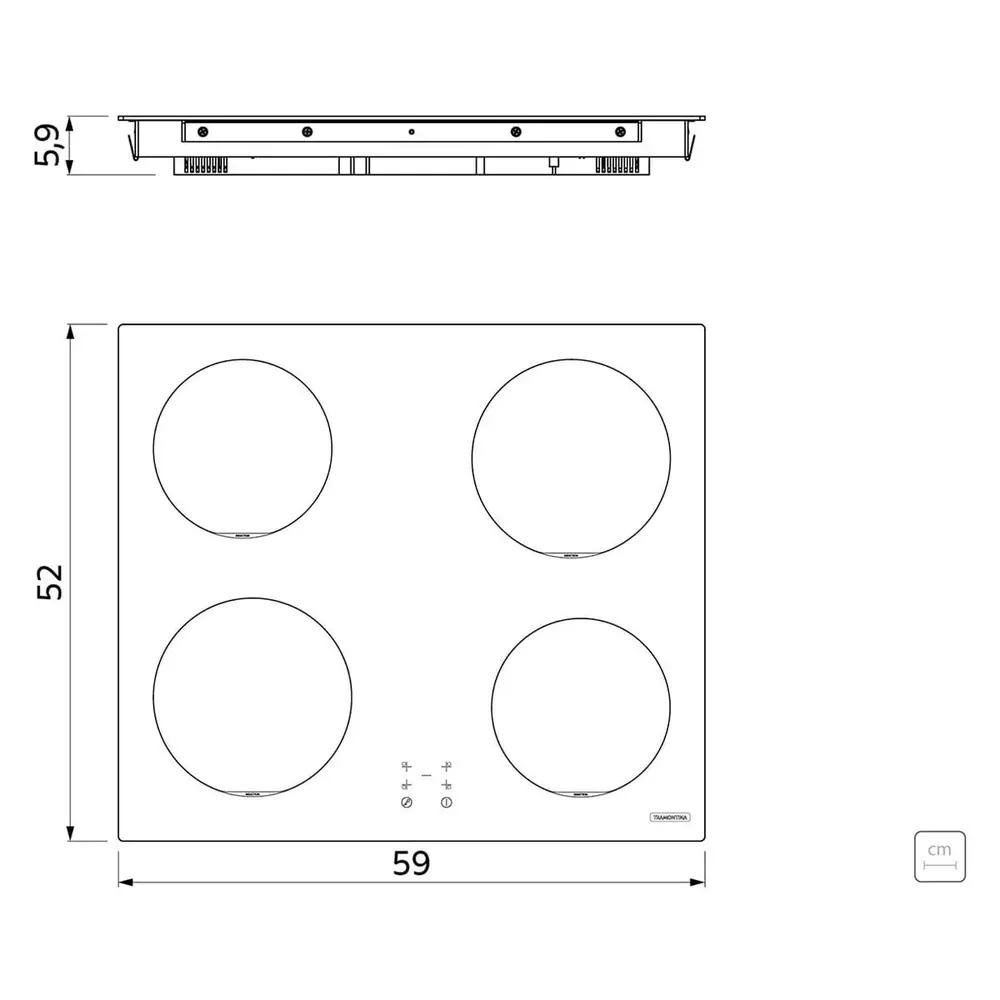 Cooktop por Indução Tramontina Square Basic 4EI 60 94751022
