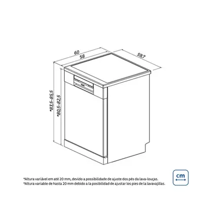 Lava-Louças Tramontina Inox 14 Serviços SB14X 60 com 6 Programas e 4 Funções 220V 94895214