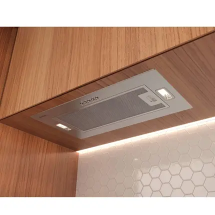 Coifa de Embutir Tramontina Incasso 51cm em Inox com Acabamento Acetinado 127V 95800013
