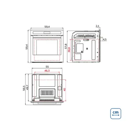 Forno Tramontina Epic T smart 60 F13 em Aço Inox 94871220