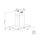 Coifa de Ilha 90cm Tramontina New Dritta Isla em Aço Inox 220V 95800018