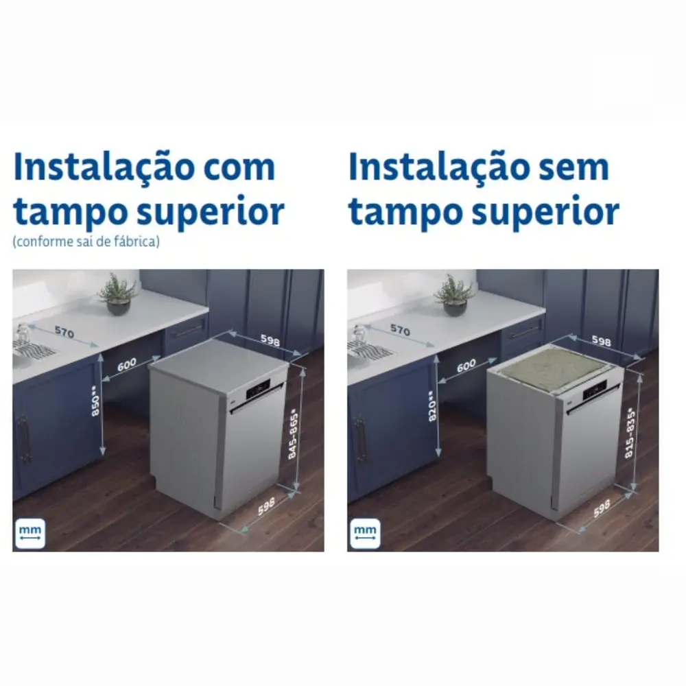 Lava Louças Tramontina S16X Silent 60 em Aço Inox 94895221