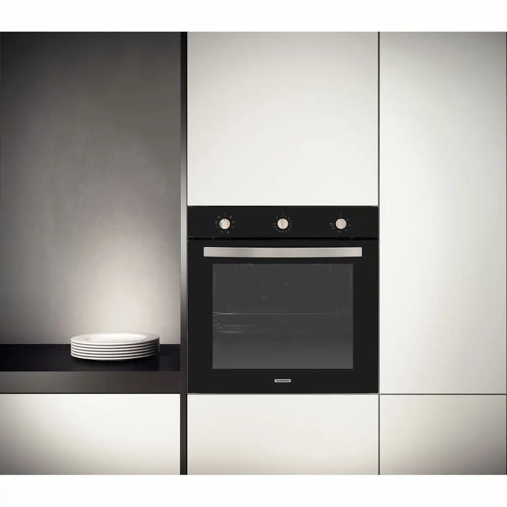 Forno Elétrico de Embutir Tramontina Glass Cook em Vidro Temperado Preto 7 Funções 73L 94870220