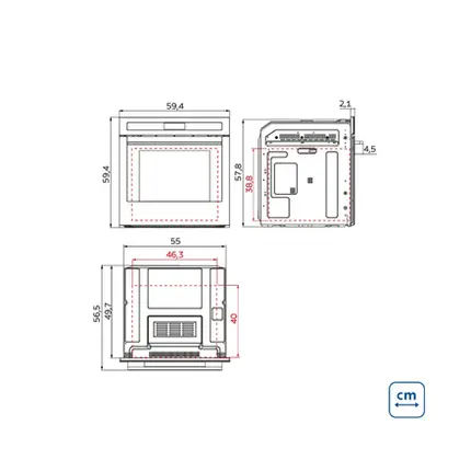 Forno Tramontina Epic T Smart 60 F13 Glass Black Series 94871221