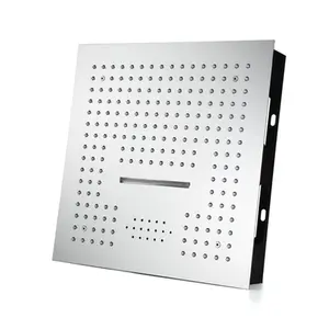 Chuveiro Multifuncional de Teto Embutido U52 Unique Spa em Inox Polido