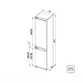 Refrigerador de Revestir e Embutir Tramontina Bottom Freezer 60 250L 94897003