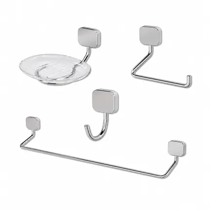 Kit Acessórios 4 Peças Fani  Ideal Cromado 58 C10