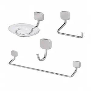 Kit Acessórios 4 Peças Fani  Ideal Cromado 58 C10