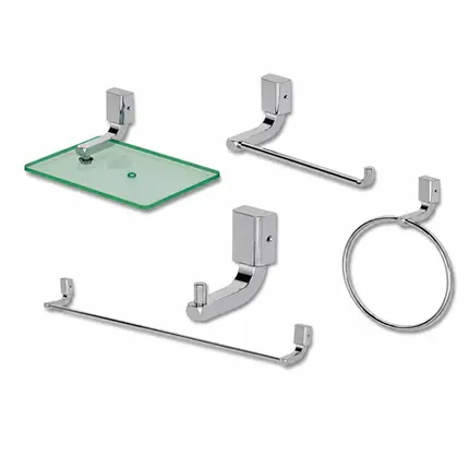 Kit Acessórios 5 Peças Fani Ideal Plus Cromado 58 C12