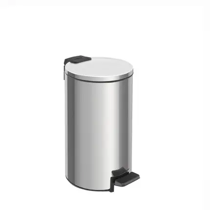 Lixeira com Pedal e Balde Interno 5L Tramontina Loop em Aço Inox Polido 94547005