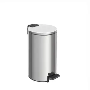 Lixeira com Pedal e Balde Interno 5L Tramontina Loop em Aço Inox Polido 94547005