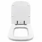 Assento Sedile em Poliéster Polo/Quadra/Unic Branco com metal Cromado