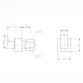 Acabamento de Registro para Base Deca e Meber 1/2" e 3/4" Lexxa Black Matte LX1004B