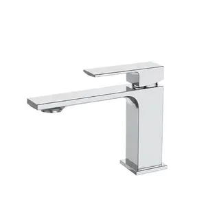 Misturador Monocomando Bica Baixa para Banheiro Lexxa Slimt Cromado LX2296