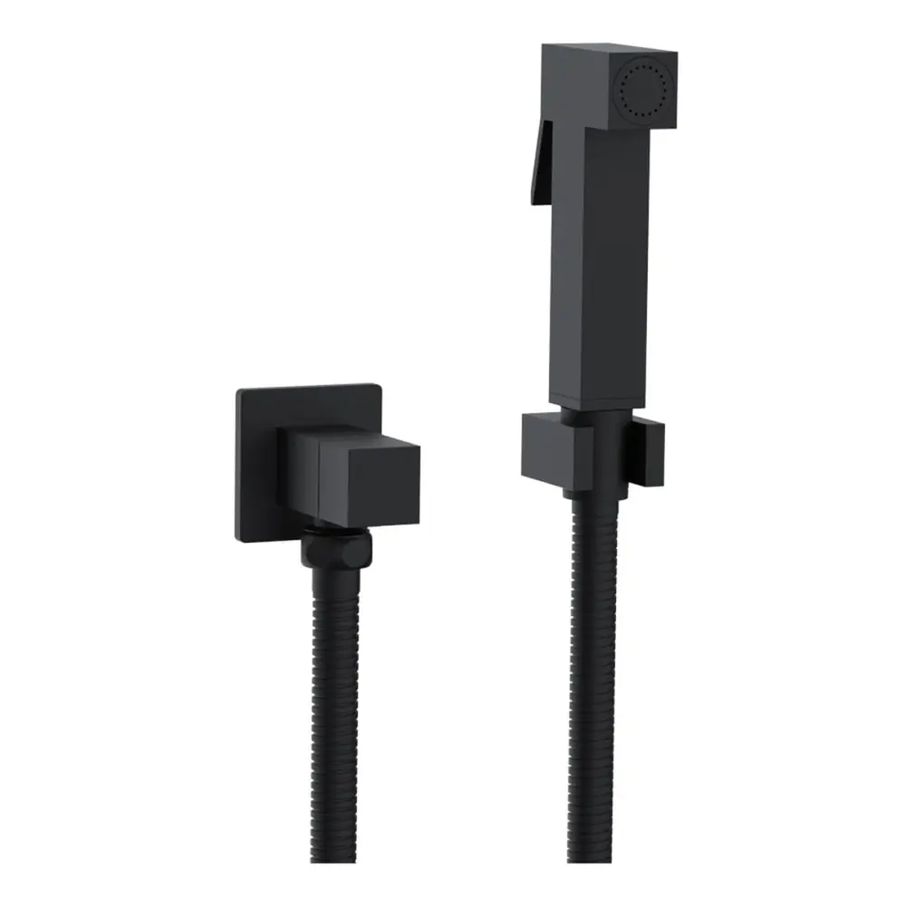 Ducha Higiênica para Água Fria com Registro Lexxa Black Matte LX1904B