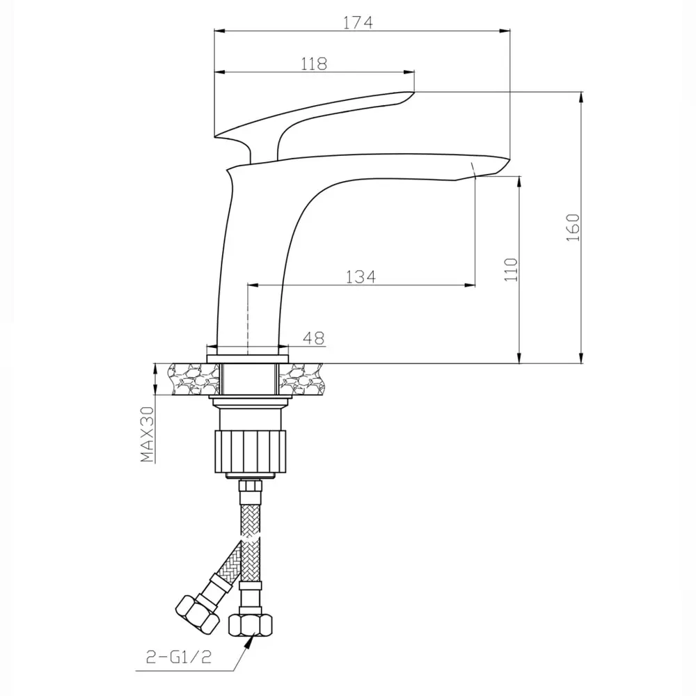 Misturador Monocomando para Banheiro Lexxa Evoq Cromado LX6116