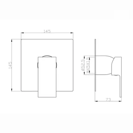 Acabamento Monocomando para Chuveiro Lexxa Ouro Escovado LX4012OE