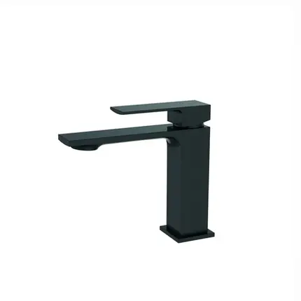 Misturador Monocomando Bica Baixa para Banheiro Lexxa Slimt Black Matte LX2296B