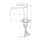 Misturador Monocomando Bica Baixa para Banheiro Lexxa Slimt Black Matte LX2296B
