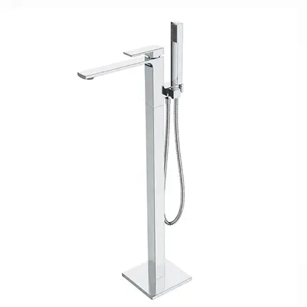 Misturador de Piso para Banheiras de Imersão com Ducha Lexxa Floor Cromado LX2290