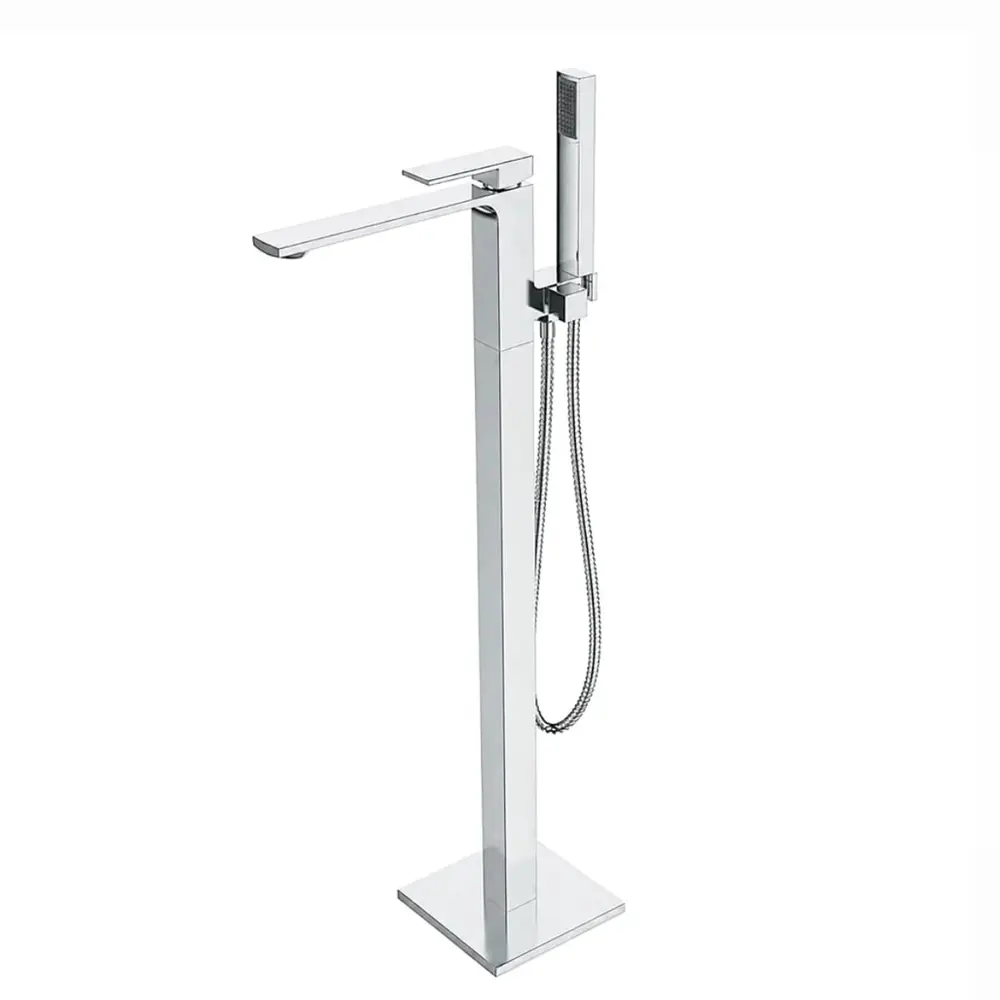 Misturador de Piso para Banheiras de Imersão com Ducha Lexxa Floor Cromado LX2290