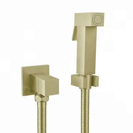 Ducha Higiênica com Registro Lexxa Ouro Escovado LX1904OE