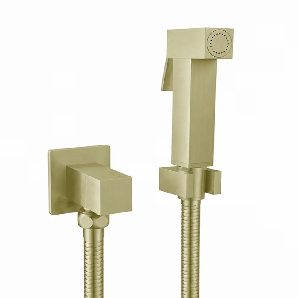 Ducha Higiênica com Registro Lexxa Ouro Escovado LX1904OE