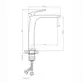 Misturador de Mesa Bica Alta para Banheiro Lexxa Evoq Ouro Escovado LX6112OE