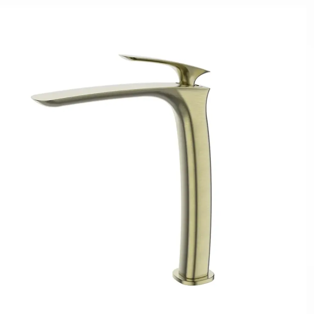 Misturador de Mesa Bica Alta para Banheiro Lexxa Evoq Ouro Escovado LX6112OE