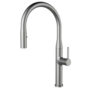 Misturador para cozinha Gourmet com Bica Retratil Lexxa Laris Aço Escovado LX10101NB