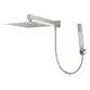 Chuveiro Quadrado Completo com Desviador Lexxa Aerial Light Grafite LX4107LGF