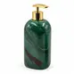 Kit para Banheiro 3 Peças em Quartzo Verde Natural Polido - Dourado
