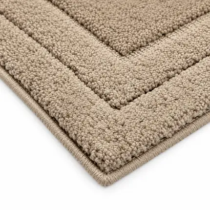 Tapete Golden 50x80cm Antiderrapante Marrom Castor Vizapi