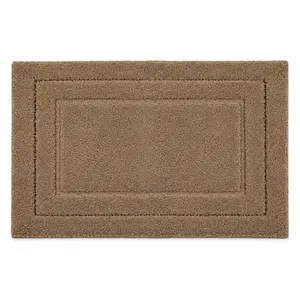 Tapete Golden 50x80cm Antiderrapante Marrom Castor Vizapi